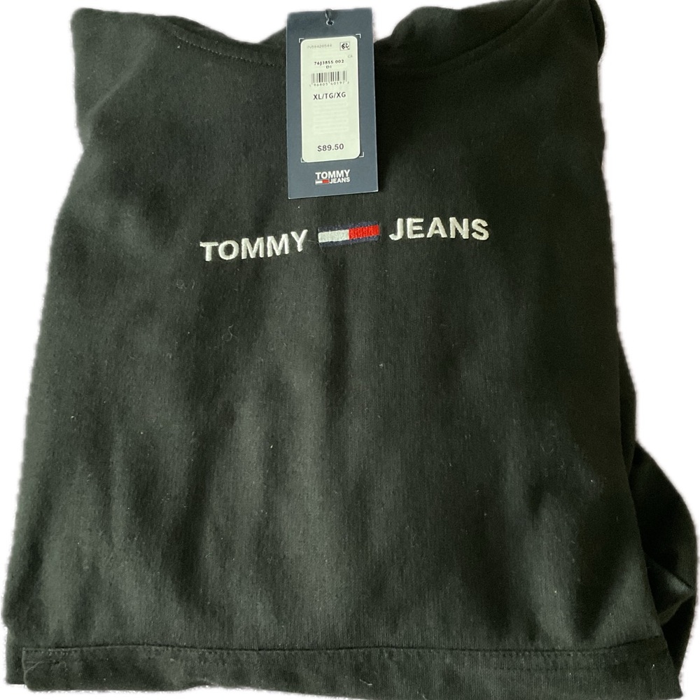 Tommy jeans, black hoodie - NWT, side XL